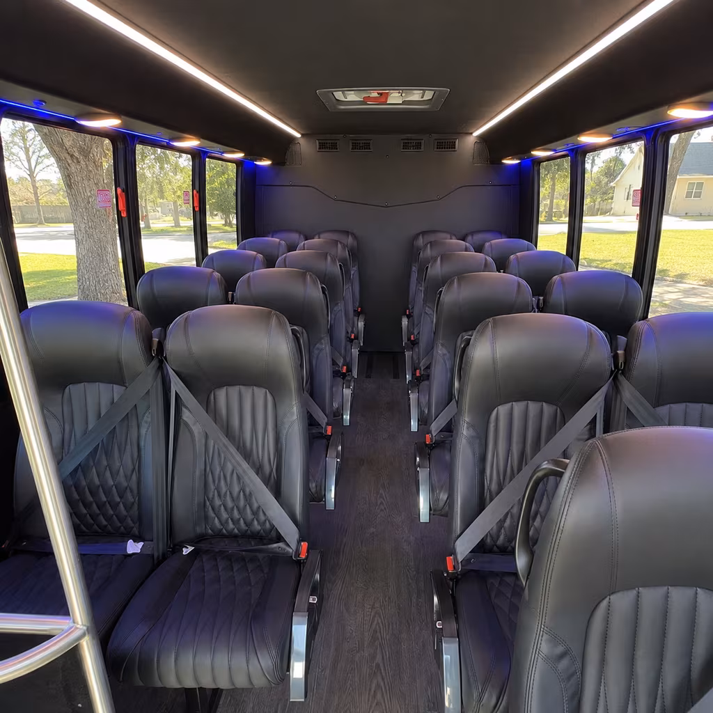wyoming 28 passenger minibus inside