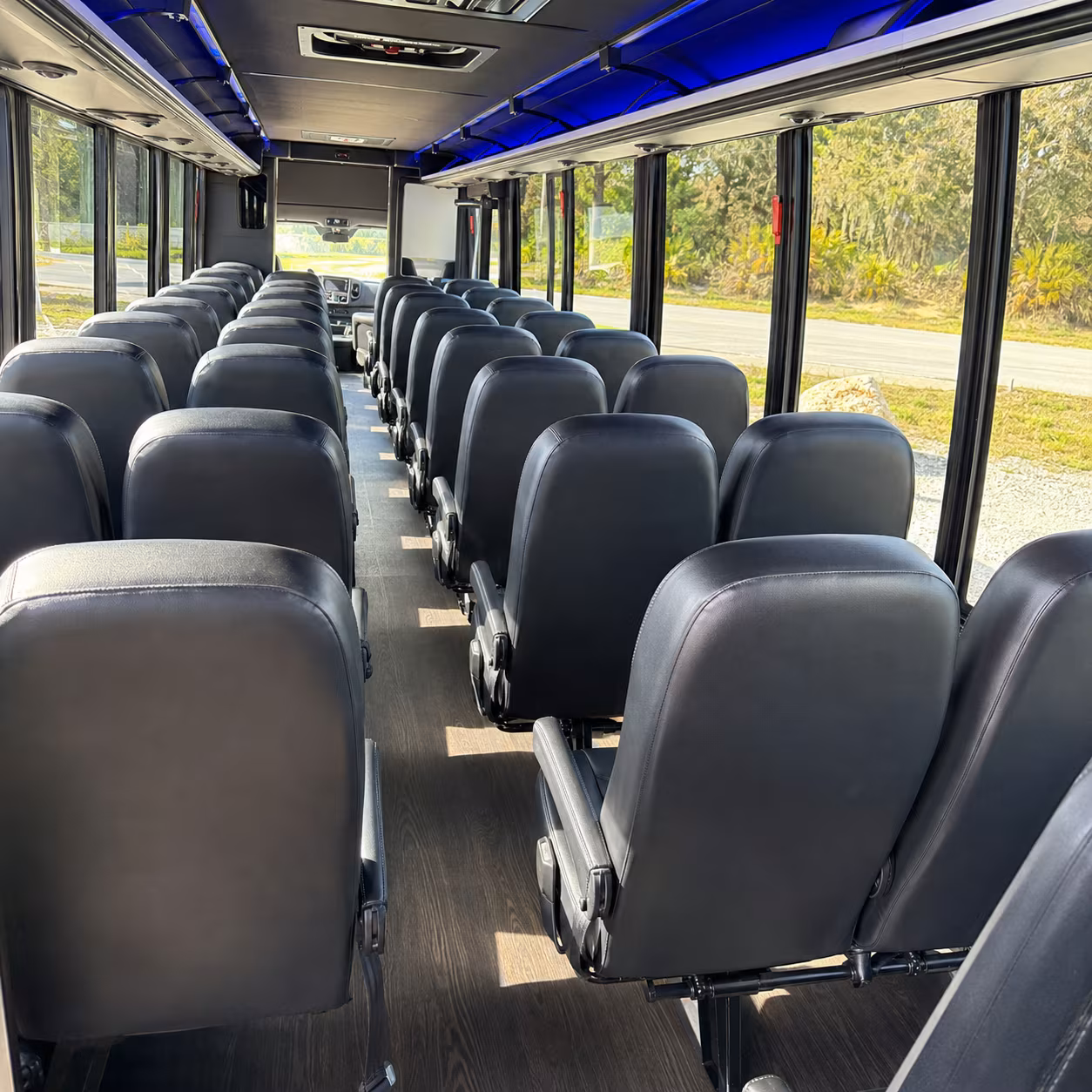 wyoming 35 passenger minibus inside