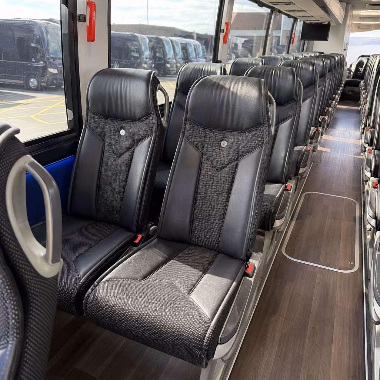 wyoming 40 passenger charter bus interior