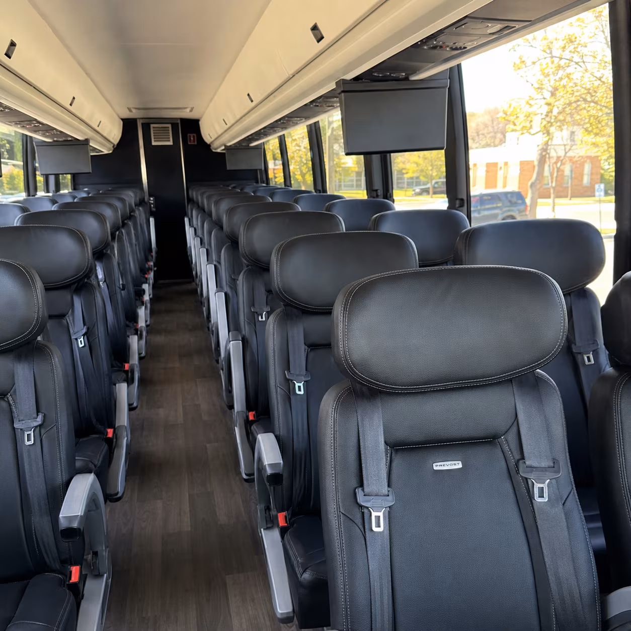 wyoming 45 passenger charter bus inside