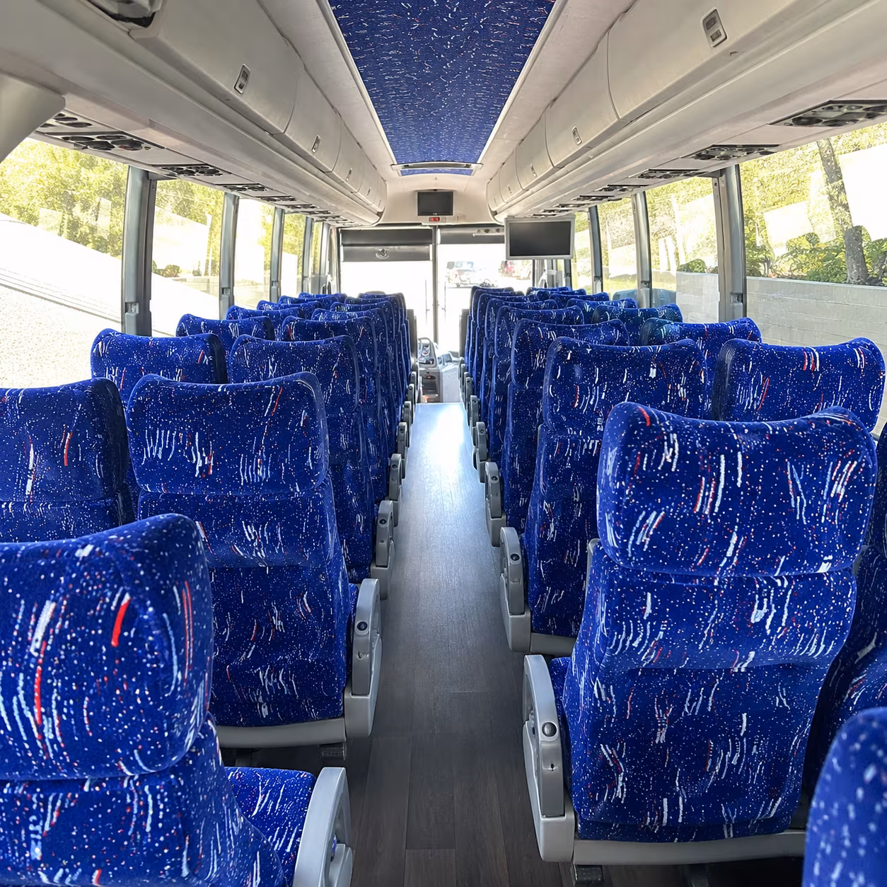 wyoming 50 passenger charter bus interior