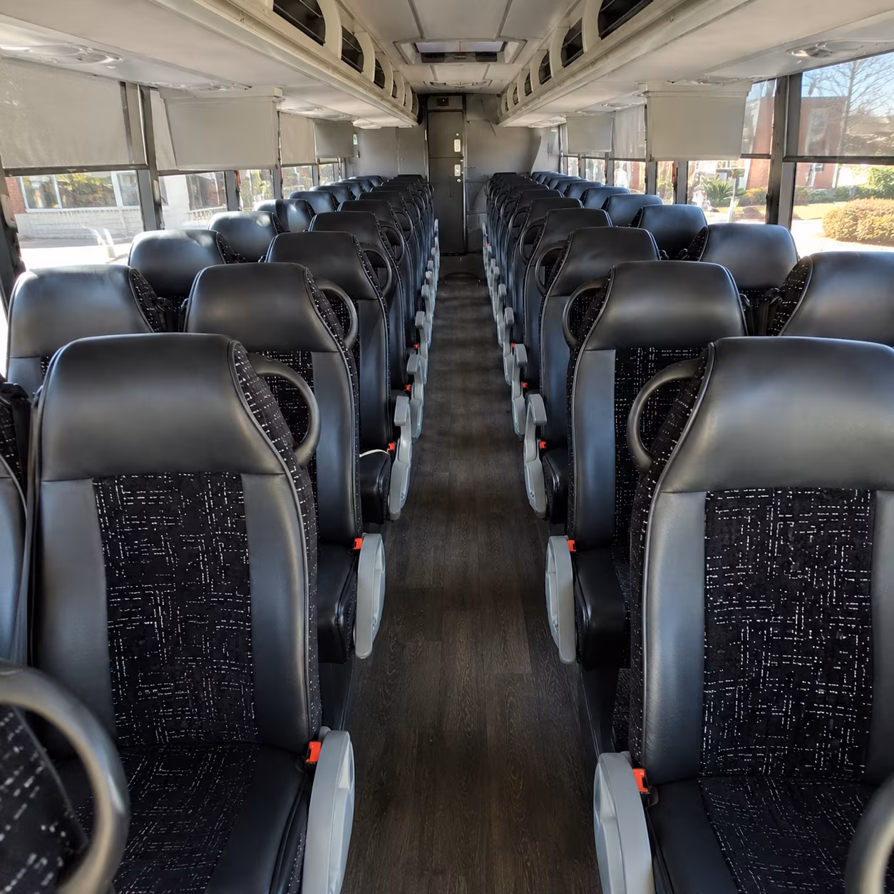wyoming 54 passenger charter bus inside