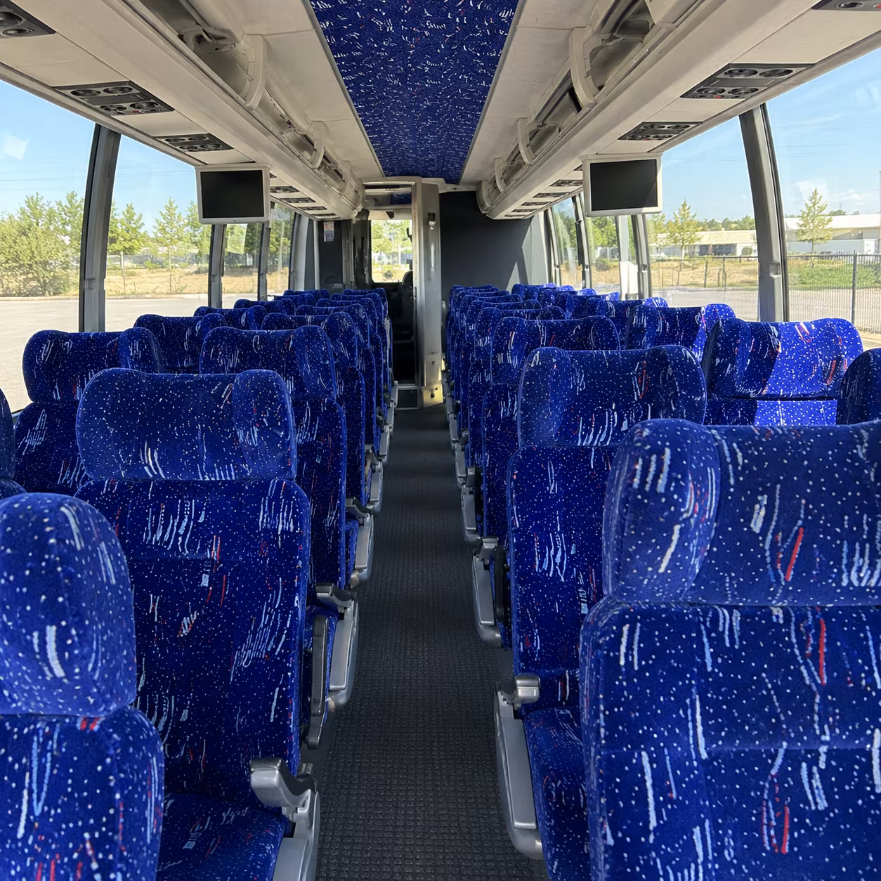 wyoming 54 passenger charter bus interior