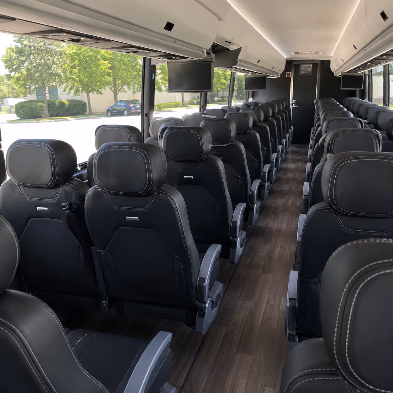 wyoming 56 passenger charter bus interior