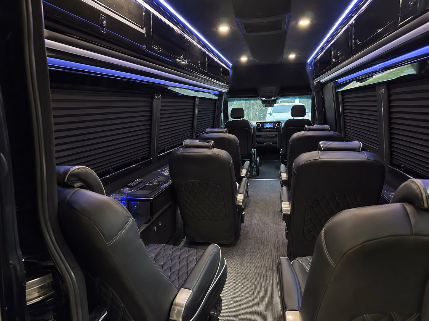 wyoming sprinter van with driver interior